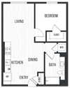 sixth and jackson apartments san jose floor plan 1C